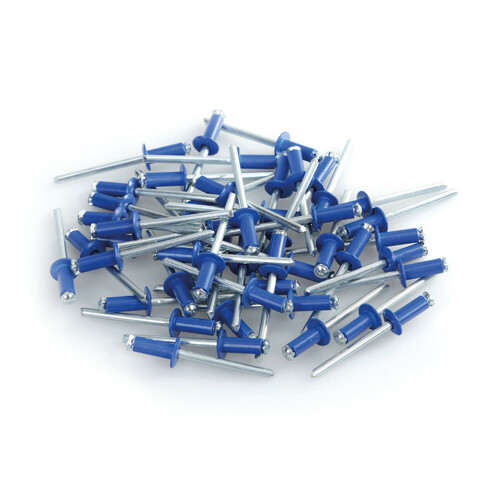 Aluminium Rivets, set 50 rivetti Graf per portatarga – Blu