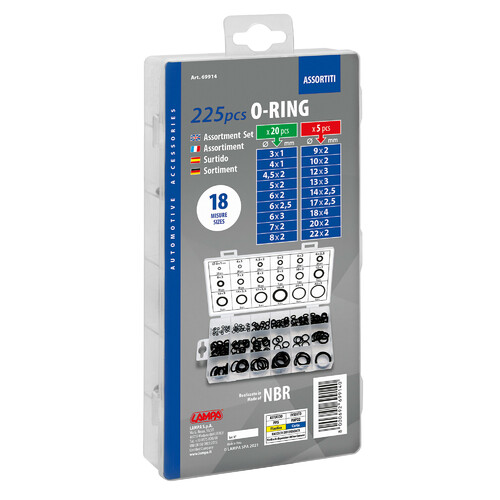 O-Ring, assortimento 225 pz, 18 misure - immagine 5