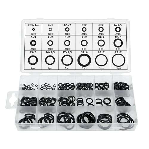 O-Ring, assortimento 225 pz, 18 misure - immagine 2