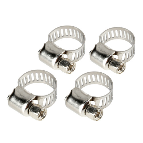 Fascette stringitubo in acciaio inox – set 4 pz – ↔ 8 mm – Ø 8-12 mm