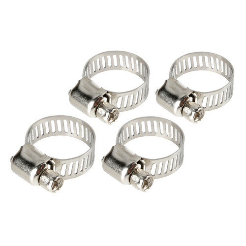 Fascette stringitubo in acciaio inox – set 4 pz – ↔ 8 mm – Ø 13-19 mm