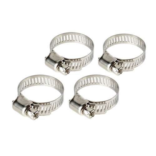 Fascette stringitubo in acciaio inox – set 4 pz – ↔ 8 mm – Ø 14-27 mm