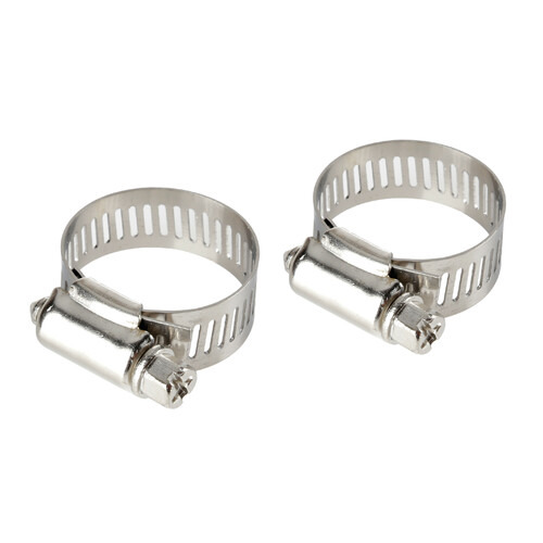Fascette stringitubo in acciaio inox – set 2 pz – ↔ 12 mm – Ø 13-23 mm