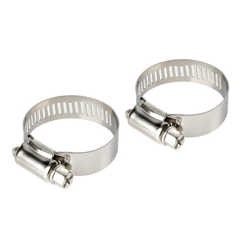 Fascette stringitubo in acciaio inox – set 2 pz – ↔ 12 mm – Ø 21-38 mm