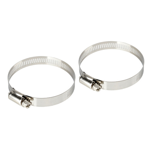 Fascette stringitubo in acciaio inox – set 2 pz – ↔ 12 mm – Ø 52-76 mm