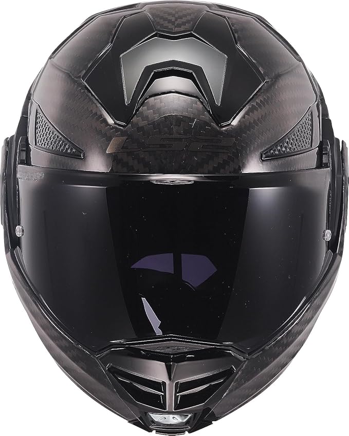 LS2 FF901 Casco Moto Modulare ADVANT X CARBON Solid MATT BLACK - immagine 4