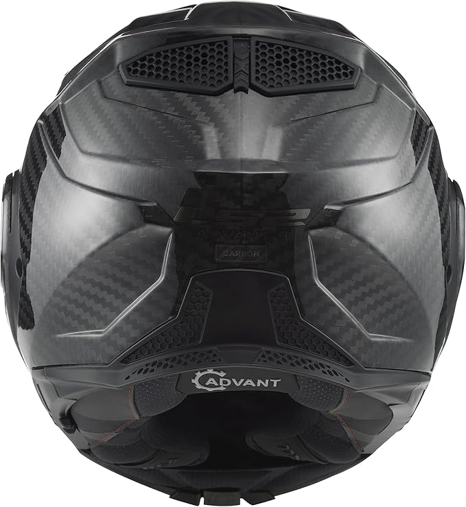 LS2 FF901 Casco Moto Modulare ADVANT X CARBON Solid MATT BLACK - immagine 5