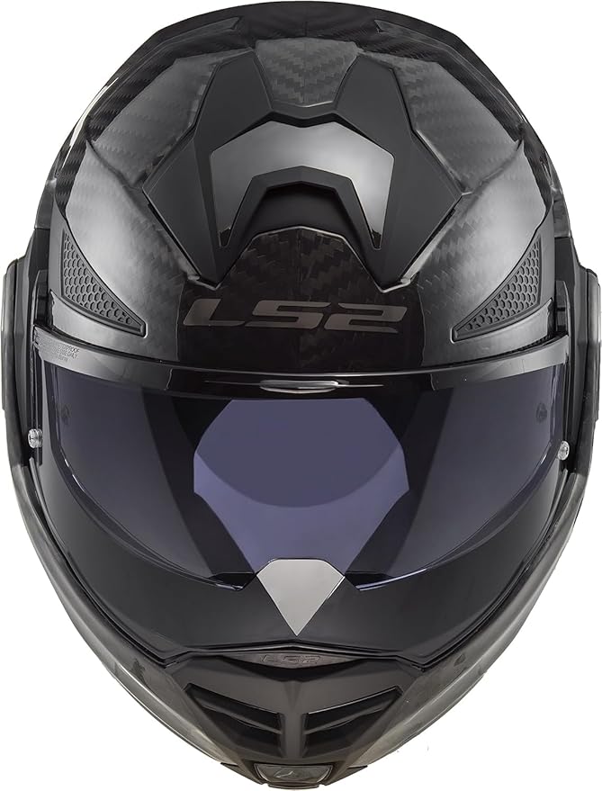 LS2 FF901 Casco Moto Modulare ADVANT X CARBON Solid MATT BLACK - immagine 2