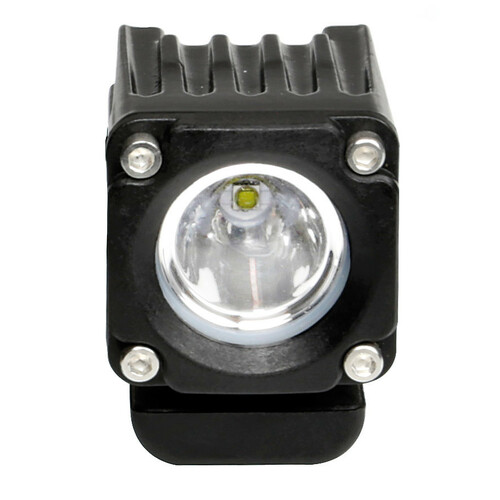 WL-19, faro ausiliario a 1 Led - 12/24V - Luce focalizzata - Bianco - immagine 4