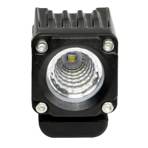WL-19, faro ausiliario a 1 Led - 12/24V - Luce ampia - Bianco - immagine 3
