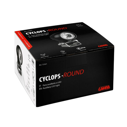 Cyclops-Round, faro ausiliario a 1 Led - 12/24V - Luce focalizzata - immagine 4