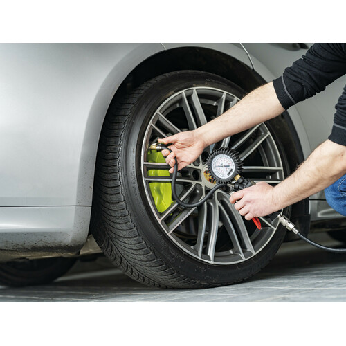 Gonfia pneumatici con manometro 270° di precisione - max 12 bar / 170 psi - immagine 3