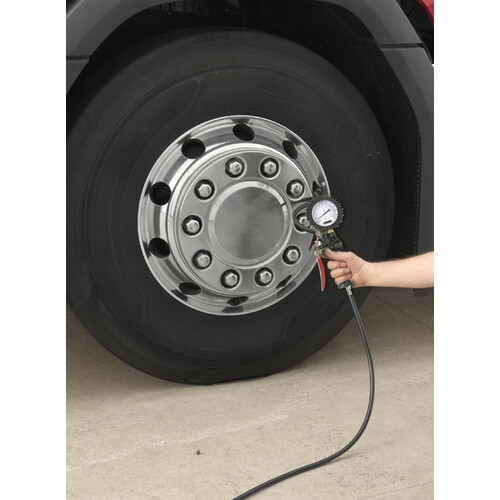 Gonfia pneumatici con manometro 270° di precisione - max 12 bar / 170 psi - immagine 4