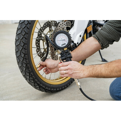 Gonfia pneumatici con manometro 270° di precisione - max 12 bar / 170 psi - immagine 5