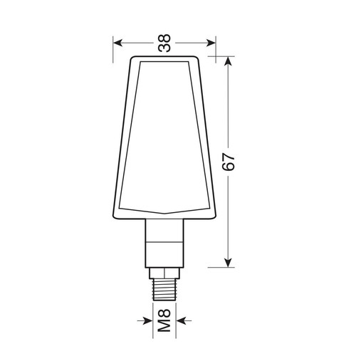 Duke, indicatori direzione a Led - 12V LED - Nero - immagine 2