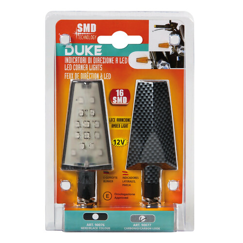 Duke, indicatori direzione a Led - 12V LED - Carbon - immagine 2