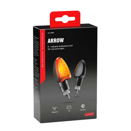 Arrow, indicatori direzione - 12V LED - Nero - immagine 5