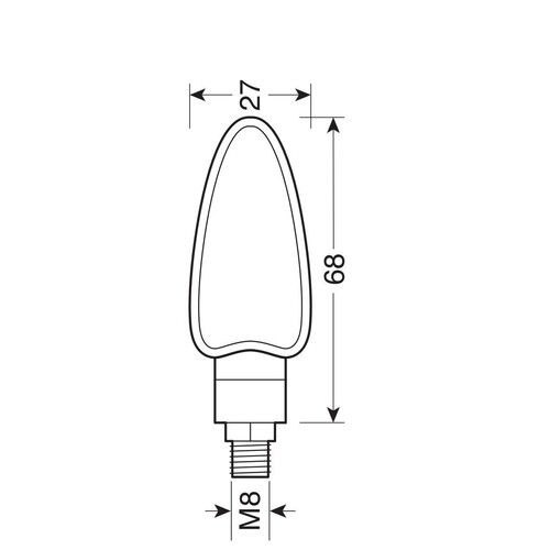 Arrow, indicatori direzione - 12V LED - Nero - immagine 4