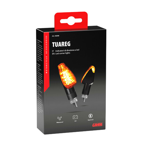 Tuareg, indicatori direzione a led - 12V LED - Nero - immagine 3
