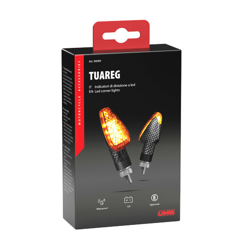 Tuareg, indicatori direzione a led - 12V LED - Carbon - immagine 2
