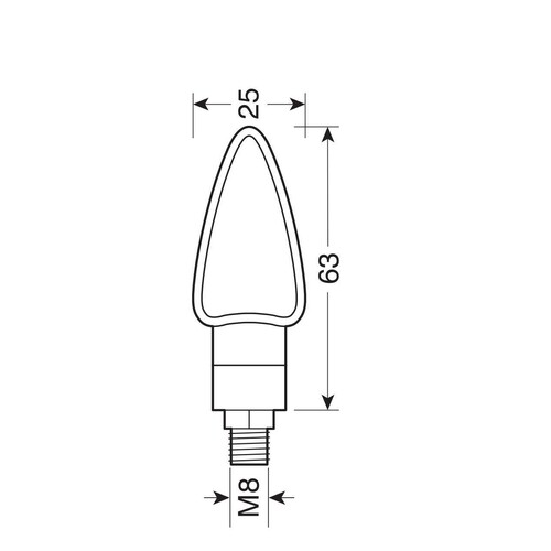Arrow-2, indicatori di direzione a Led - 12V LED - Nero - immagine 2