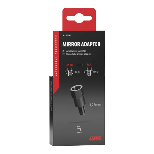Adattatore per specchi moto - Filetto Ø 10 mm dx > Ø 8 mm sx - immagine 3