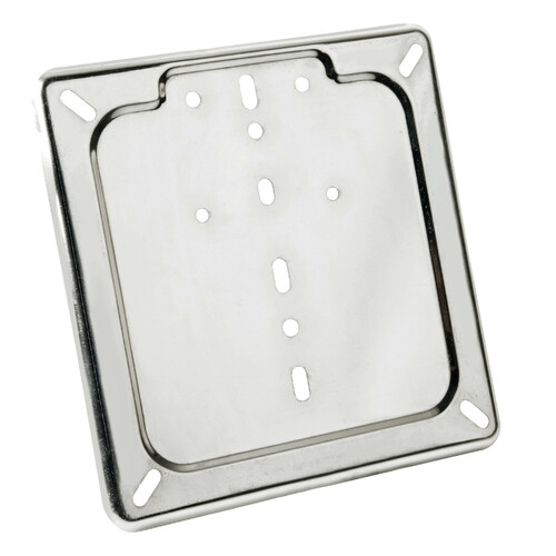 Porta targa in acciaio inox – Cromo