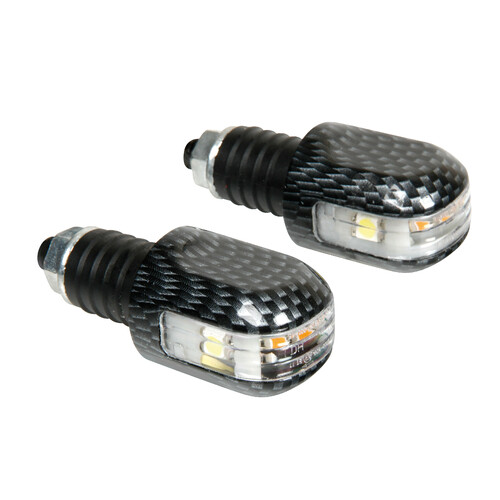 Stabilizzatori manubrio con Led, 12V – Carbon