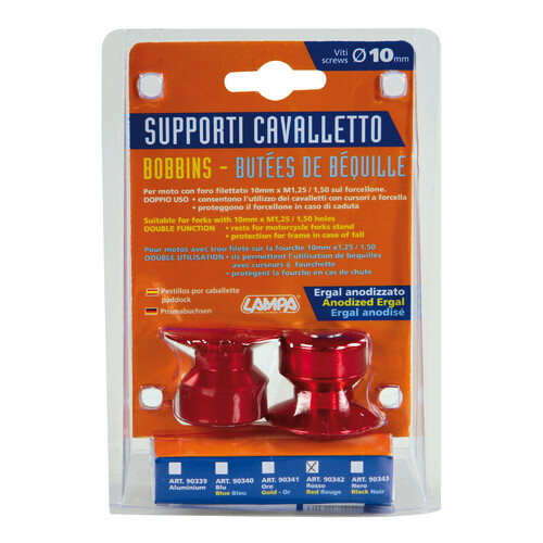 Kit supporti cavalletto - 10 mm - Rosso - immagine 2