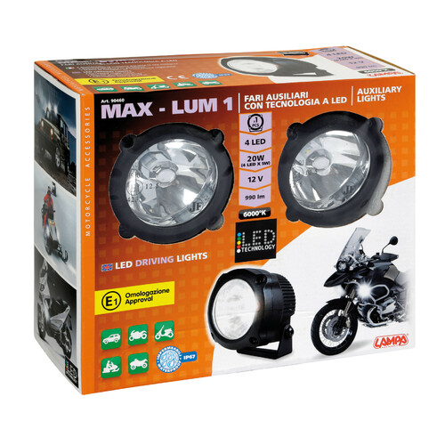 Max-Lum 1, coppia fari ausiliari a led, 12V - immagine 5
