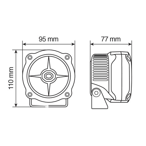 Max-Lum 1, coppia fari ausiliari a led, 12V - immagine 3