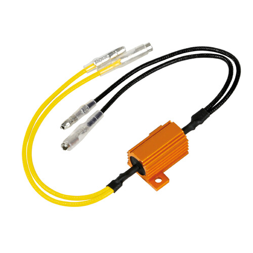 Resistenze pre-cablate con connettori rapidi, 2 pz – 12V – 6 OHM – 25 W