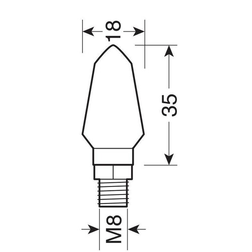 Micro, indicatori di direzione a led - 12V LED - immagine 2