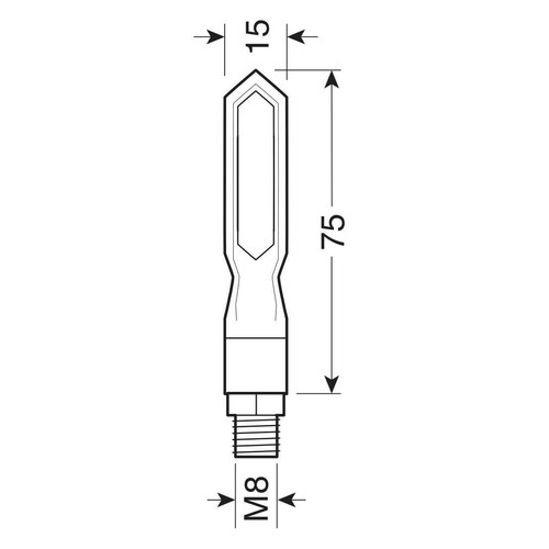 Piercer SQ, indicatori di direzione a led sequenziale - 12V LED - immagine 2