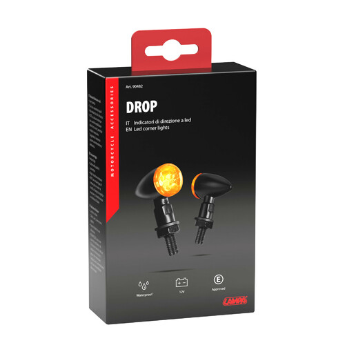 Drop, indicatori direzione a Led - Nero - immagine 5