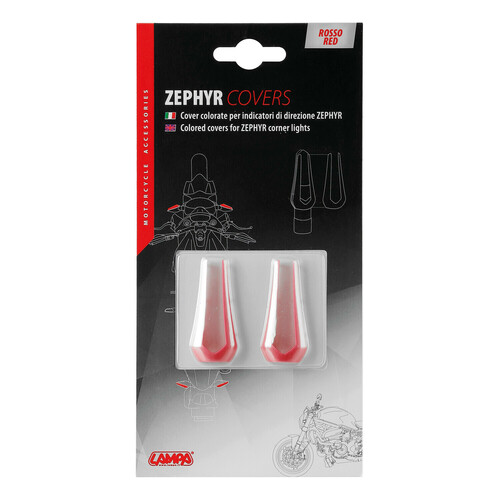 Cover colorate per indicatori di direzione Zephyr, 2 pz - Rosso - immagine 3