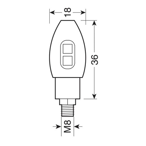 Volt, indicatori direzione a Led - Nero - immagine 2