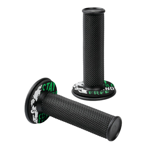 Donut Off-Road Grips, manopole universali – Nero – Verde