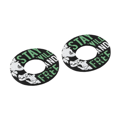 Donut Off-Road Grips, manopole universali - Nero - Verde - immagine 2