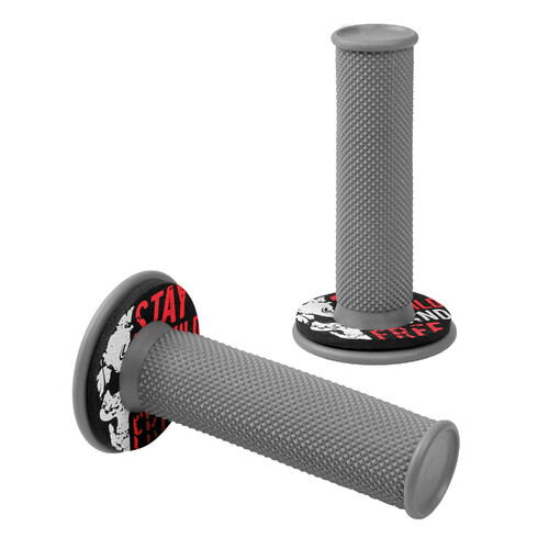 Donut Off-Road Grips, manopole universali – Grigio – Rosso