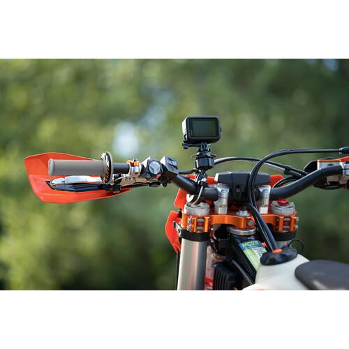 Donut Off-Road Grips, manopole universali - Grigio - Arancione - immagine 3