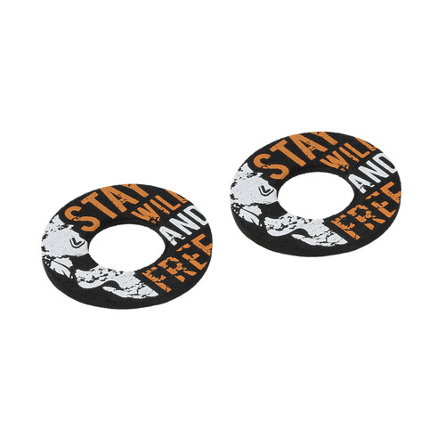 Donut Off-Road Grips, manopole universali - Grigio - Arancione - immagine 2