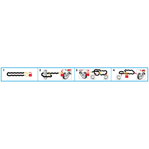 C-Lock 150R, catena antifurto - 150 cm - immagine 5