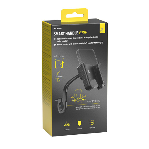 Smart Handle Grip, porta telefono con fissaggio alla manopola sinistra dello scooter - immagine 5