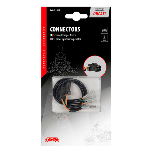 Connettori per indicatori di direzione, 2 pz - compatibile per - Ducati (type 2) - immagine 4