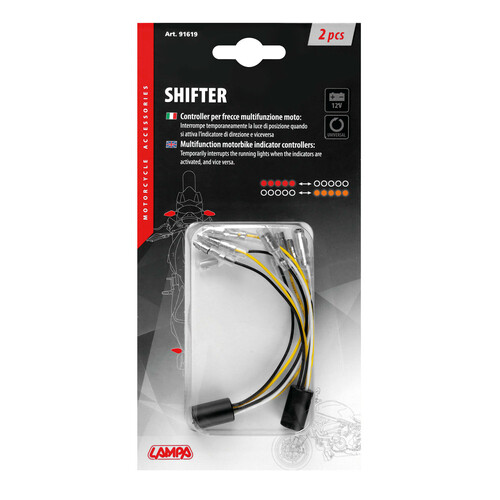 Shifter, controller per indicatori di direzione multifunzione moto - immagine 3