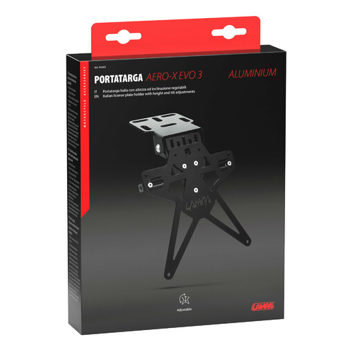 Aero-X Evo 3, portatarga Italia con altezza ed inclinazione regolabili - immagine 3