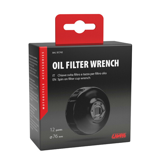 Chiave svita filtro a tazza per filtro olio per filtro Ø 76 mm con 12 lati - immagine 3