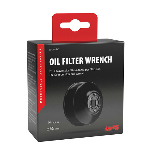 Chiave svita filtro a tazza per filtro olio per filtro Ø 68 mm con 14 lati - immagine 3