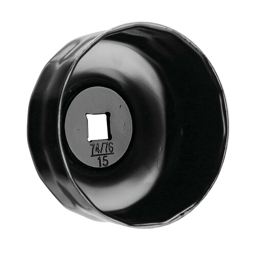 Chiave svita filtro a tazza per filtro olio per filtro Ø 74-76 mm con 15 lati - immagine 2